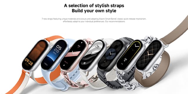 سوار شاومي باند 9 الذكي فضي شاومي Xiaomi Smart Band 9
