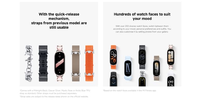 سوار شاومي باند 9 الذكي فضي شاومي Xiaomi Smart Band 9