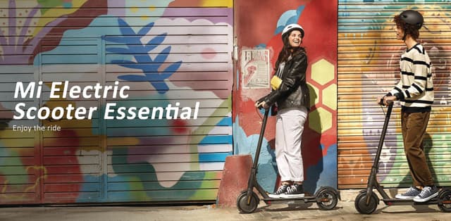 سكوتر كهربائي بسرعة 20 كم بالساعة قابل للطي من شاومي Xiaomi Mi Essential Lite Electric Scooter 20km Range 20km/h Max Speed 3 Seconds Foldable Lightweight and Portable