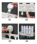 رف حمام منظم جداري لمستلزمات الحمام Single layer sucker shelf