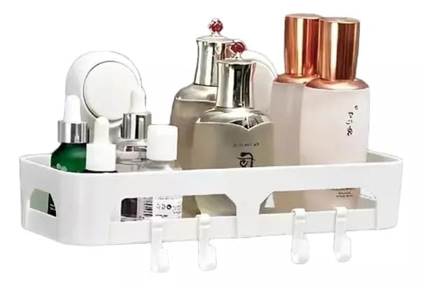 رف حمام منظم جداري لمستلزمات الحمام Single layer sucker shelf