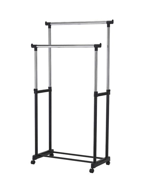 علاقة ملابس حديد عمودية مع رف تخزين Stainless Steel Clothes Rack Hanger