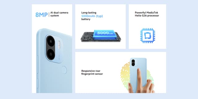 موبايل جوال شاومي ريدمي A2 بلس رام 2 جيجا 32 جيجا تخزين أخضر فاتح شاومي Xiaomi Redmi A2+ - 2GB RAM + 32GB Storage