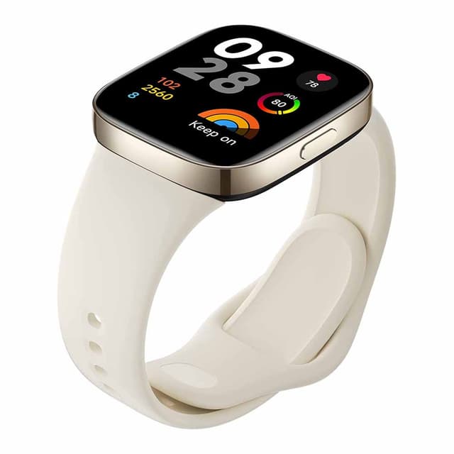 Xiaomi Redmi Smart Watch 3 ivory- 1.75 Inch AMOLED Touch Display, 5ATM Water Resistant, 12 Days Battery Life, GPS