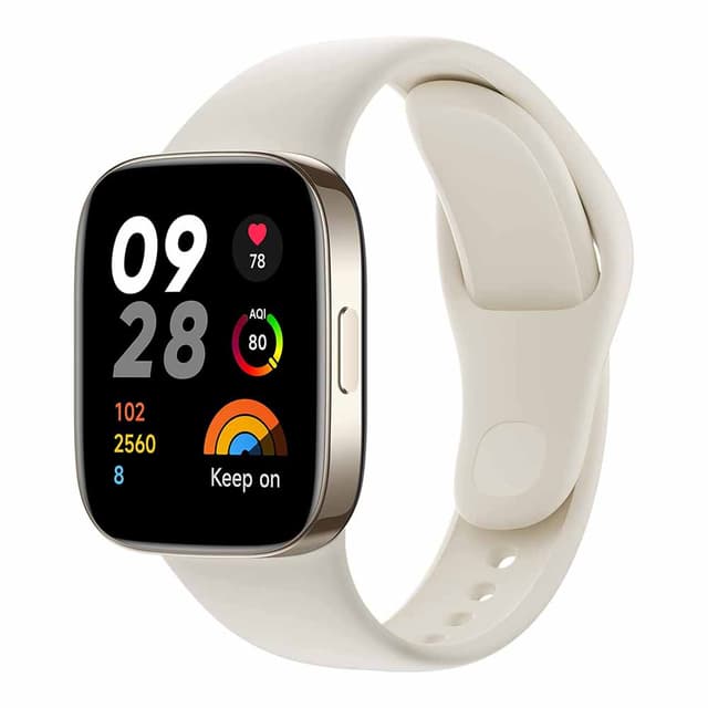 Xiaomi Redmi Smart Watch 3 ivory- 1.75 Inch AMOLED Touch Display, 5ATM Water Resistant, 12 Days Battery Life, GPS