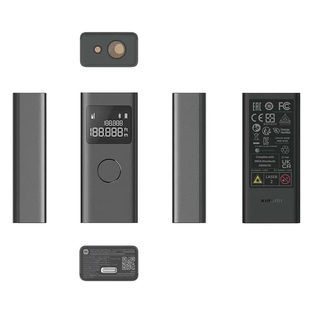 Xiaomi Smart Laser Measure: Measuring range: 0.05 ~ 40m, up to 3000 measurements(Bluetooth connection)1.23" LCD screen