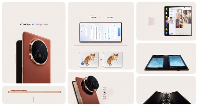 موبايل جوال هونر ماجيك في 3 قابل للطي رامات 12 جيجا – 512 جيجا تخزين Honor Magic V3 5G Smartphone