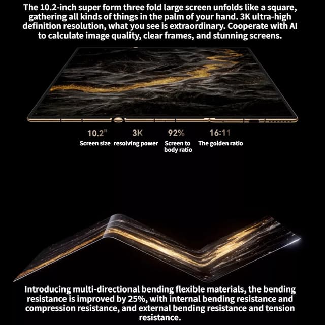 Huawei Mate XT Smartphone 10.2 inches Tri-fold Screen Ultra Thin