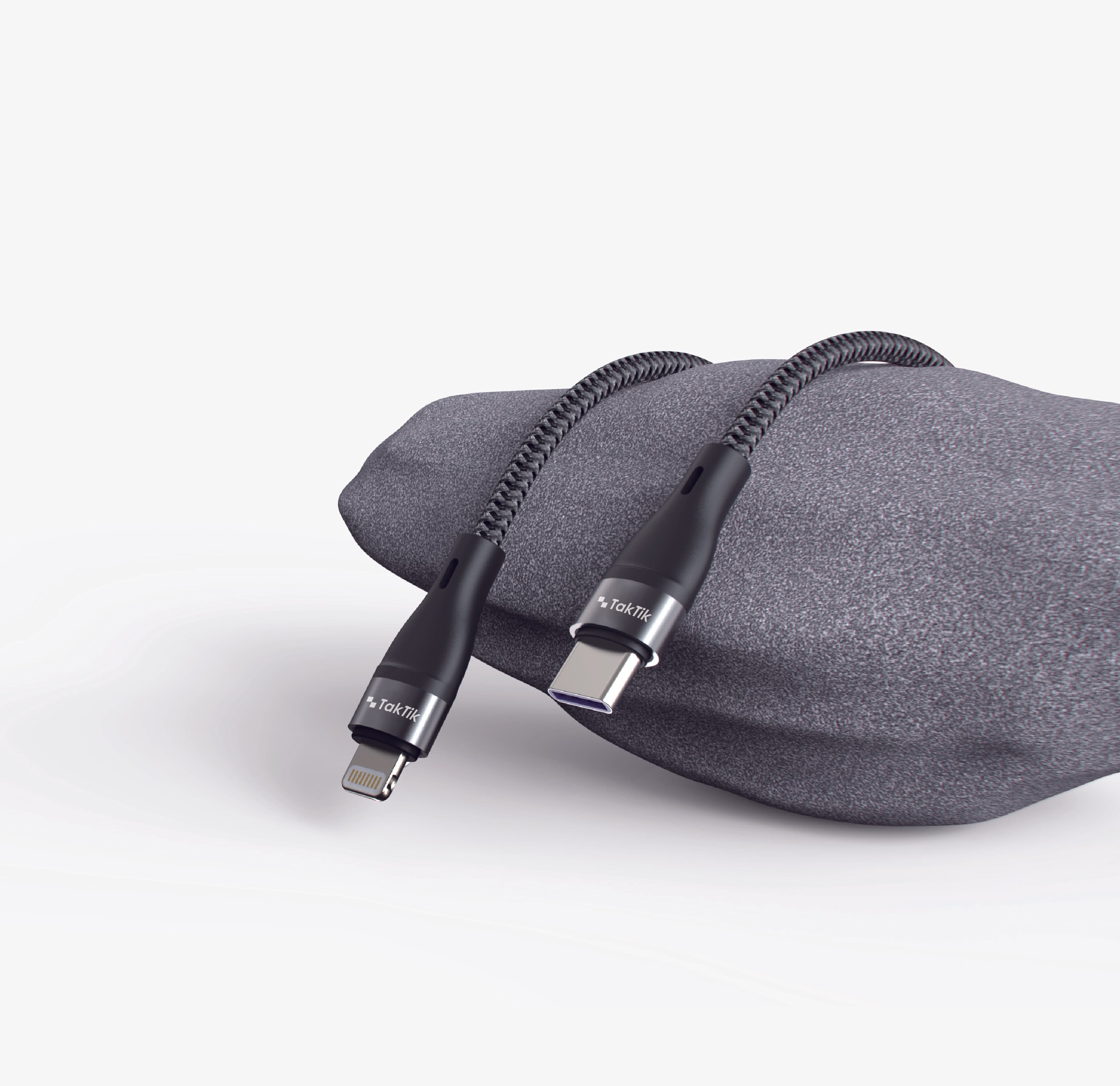 وصلة شاحن ايفون لايتنينج تكتك 20 واط 1.5 متر Taktik Super Sonic Type-C To Lighting Cable