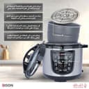 قدر ضغط كهربائي بوعاء غرانيت بسعة 10لتر واستطعة 1400 واط من إديسون Edison Electric Pressure Cooker, 10 Liter Black Granite 1400 Watt