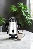 Green Lion Electric Samovar - Silver