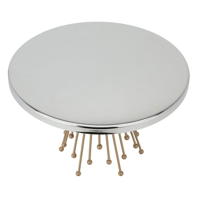 Al Saif Gallery India Silver Stand Cake With Gold Base