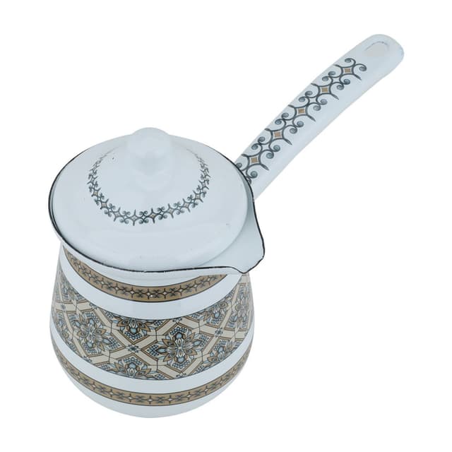 ركوة قهوة بلون ابيض 10 سم من السيف غاليري Al Saif Gallery Grass White Grass Bowl 10 Cm