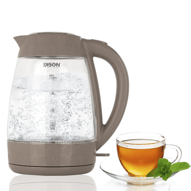 غلاية ماء زجاجية باستطاعة 2200 واط من إديسون Edison Water Kettle Glass 2200 Watts