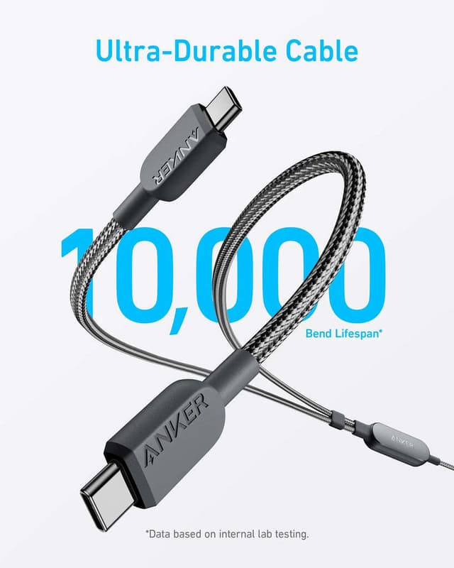 Anker 2 in 1 USB-C to USB-C Cable (140W Max, Braided)