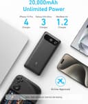 Anker Smart Display Power Bank 20000mAh, 87W, With Built-In USB-C Cable