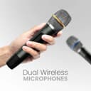 HiFuture MusicBox 300 Wireless Bluetooth Speaker with Dual Wireless Microphone