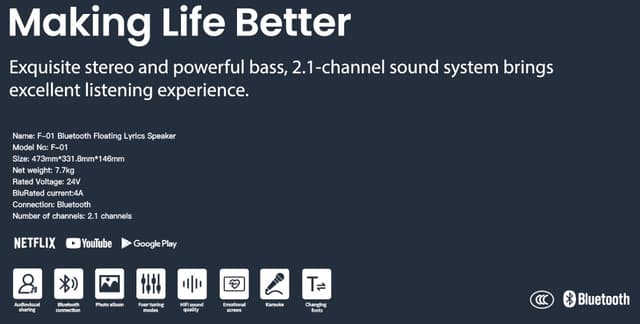 Taktik Sound Box Bluetooth With Android Screen 19 Inch And 2 Microphone 