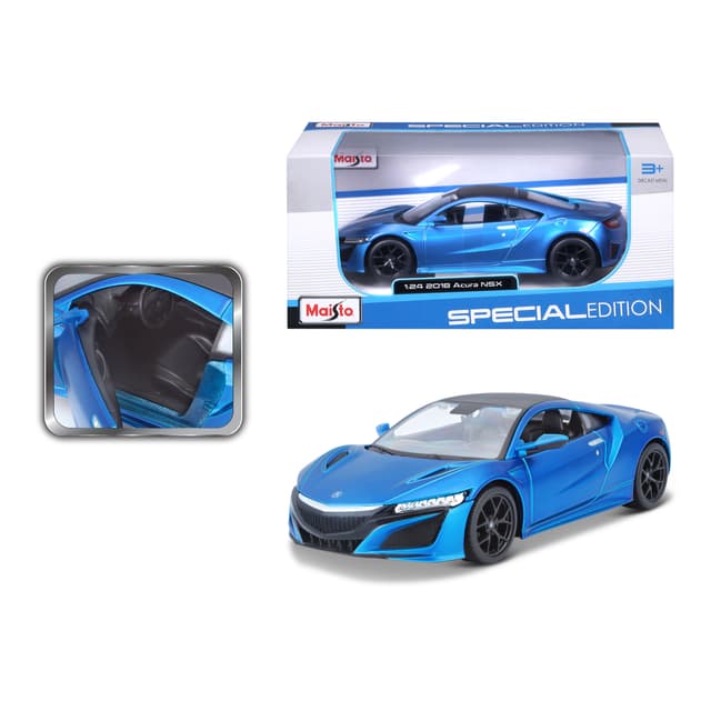 لعبة سيارة أكيورا NSX 2018 مقاس 1:24 أزرق مايستو Maisto Acura NSX Matte Flat 2018
