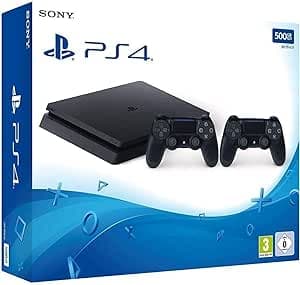 Pre-owned Sony PlayStation 4 500gb Console (Black) with Extra Controller ( slim )