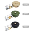 موقد غاز للرحلات مع مقلاة ستانلس ستيل مدمجة 2300 واط Outdoor Portable Gas Stove Nonstick Cooking frying pan