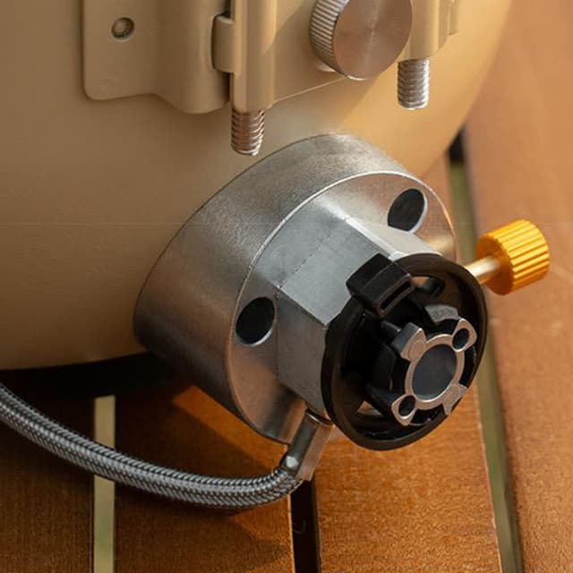 موقد غاز للرحلات مع مقلاة ستانلس ستيل مدمجة 2300 واط Outdoor Portable Gas Stove Nonstick Cooking frying pan