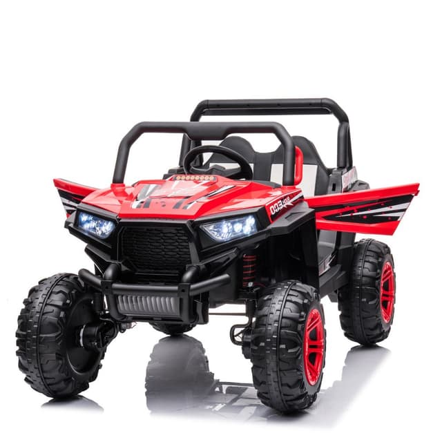 عربة أطفال كهربائية للركوب على الطرق الوعرة  باللون الأحمر من شركة مايتس فانكي Myts Funky Kids' Off-Road Electric Ride-On Buggy - Red