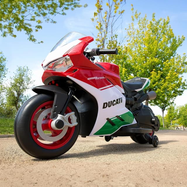 Myts Electric Ducati Sport Bike for Kids 12V Power-Packed Riding Fun- Red