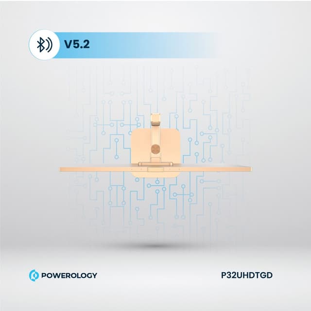 شاشة متنقلة اندرويد 4K باورولوجي 32 بوصة مع ستاند وكاميرا Powerology Portable Google 4K Screen