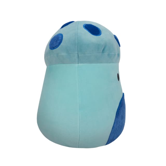 12 inch Medium Plush Ankur Teal Mushroom with Blue Fuzzy Spots and Belly Officially Licensed Kellytoy Plush Toy Colorful Soft Gift for Kids Girls & Boys Washable Squishy Stuff Toy Multicolor All Age - 144863