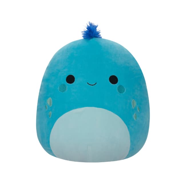 دمية محشوة ديجمون إغوانا 16 بوصة أزرق سماوي من سكويشمالوز Squishmallows Dijimon Cyan Blue Iguana with Blue Hair Plush Toy