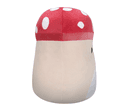دمية محشوة للأطفال بشكل فطر 14 بوصة أحمر وبيج من سكويشمالوز Squishmallows Malcolm Red Spotted Mushroom Plush Toy