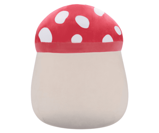 دمية محشوة للأطفال بشكل فطر 14 بوصة أحمر وبيج من سكويشمالوز Squishmallows Malcolm Red Spotted Mushroom Plush Toy
