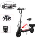 سكوتر كهربائي بكرسي​ للكبار قابل للطي ميجا ستار أحمر 80 كم/س 6000 واط Megastar Megawheels Folding Adult Electric Scooter