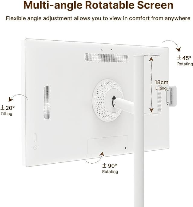 شاشة متنقلة اندرويد ذكية 4K تكتك 32 بوصة 15000 مللي أمبير مع كاميرا Taktik Portable Smart Touch Screen 4K With Camera