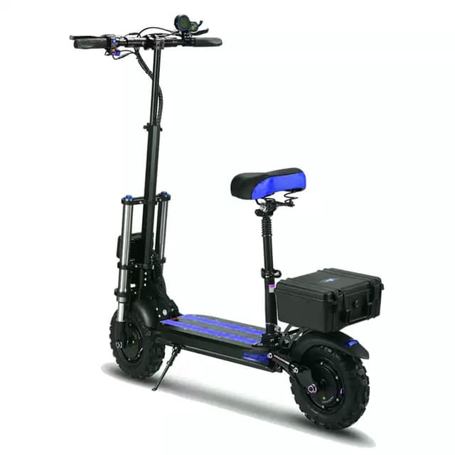 Megastar Megawheels Folding Adult Electric Scooter 48V Dual Motors - Blue