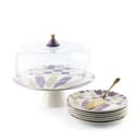 طقم تقديم الكيك امال باللون البنفسجي 9 قطع من اوتانتيك Otantik Amal CakeServing Set 9Pcs Purple