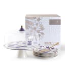 طقم تقديم الكيك امال باللون البنفسجي 9 قطع من اوتانتيك Otantik Amal CakeServing Set 9Pcs Purple