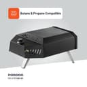 Porodo Lifestyle 12" Pizza Outdoor Oven with Foldable Legs