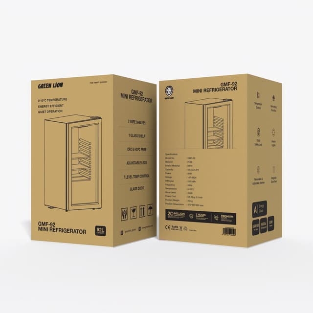 Green Lion GMF-92 Mini Refrigerator 92L