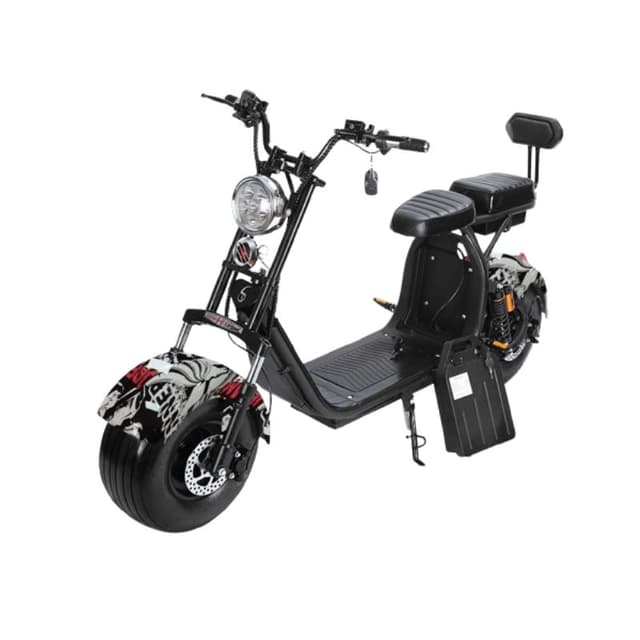 Megastar Megawheels 3000w Trendy Coco Harley Scooter With Fat Wheels And 60v battery - Nostalgic