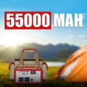 بطارية رحلات متنقلة 70 أمبير مع انفرتر 500 واط توبيز Toby's Rechargeable Battery With Power Inverter