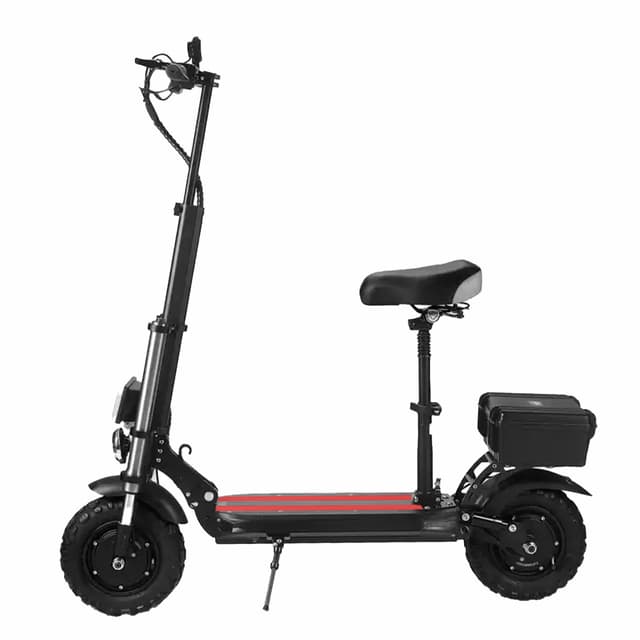 سكوتر كهربائي بكرسي​ للكبار قابل للطي ميجا ستار أحمر 80 كم/س 6000 واط Megastar Megawheels Folding Adult Electric Scooter