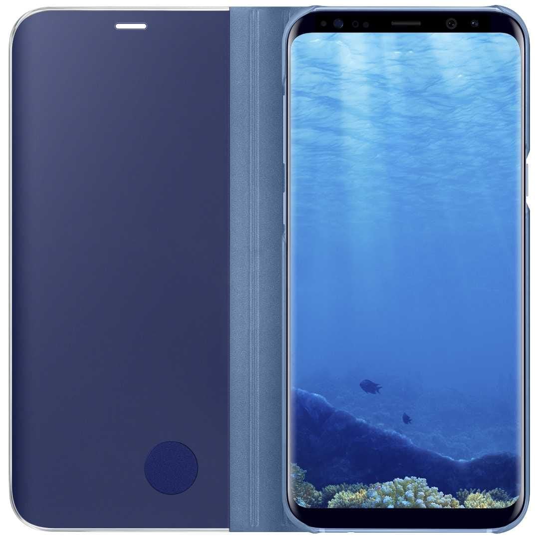 كفر جوال سامسونج جالكسي اس 8 أزرق سامسونج Samsung Galaxy S8 Clear View Standing Cover 