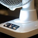 Geepas GF21118 12'' Rechargeable Fan - 2 Speed Settings with 6 Hours Continuous Working & 24 Hours LED Light - 5000 Mah Battery - Ideal for Office, Home & Outdoor Use