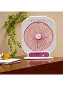 Krypton 8 inch Rechargeable Powerful Table Fan With LED Night Light 900 g 45 W KNF222 White