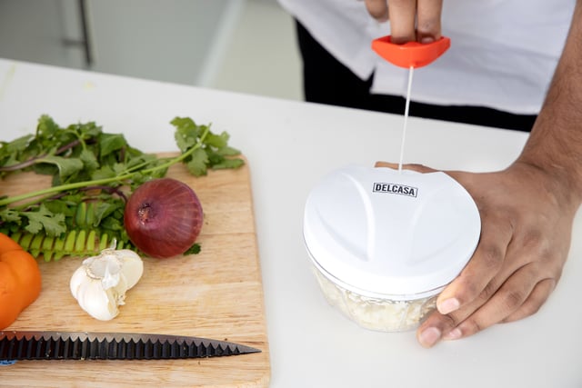 قطاعة خضروات يدوية (فرامة) Delcasa Manual Food Chopper