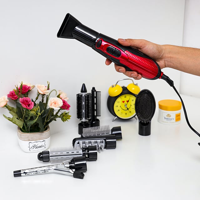 مجموعة أدوات تصفيف الشعر 8 في 1 Olsenmark Multi Function Hair Styler