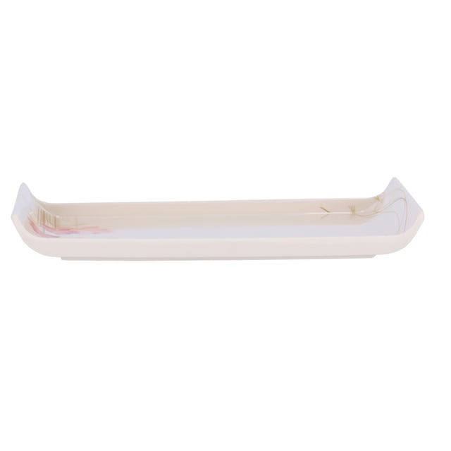 Royalford Melamine Boat Serving Tray With Wide Handles (22.9X16.0X1.3Cm) - Lightweight Tough Material
