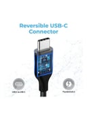 وصلة شحن ونقل بيانات تدعم Thunderbolt 3 أسود | Ultra-Fast Thunderbolt 3